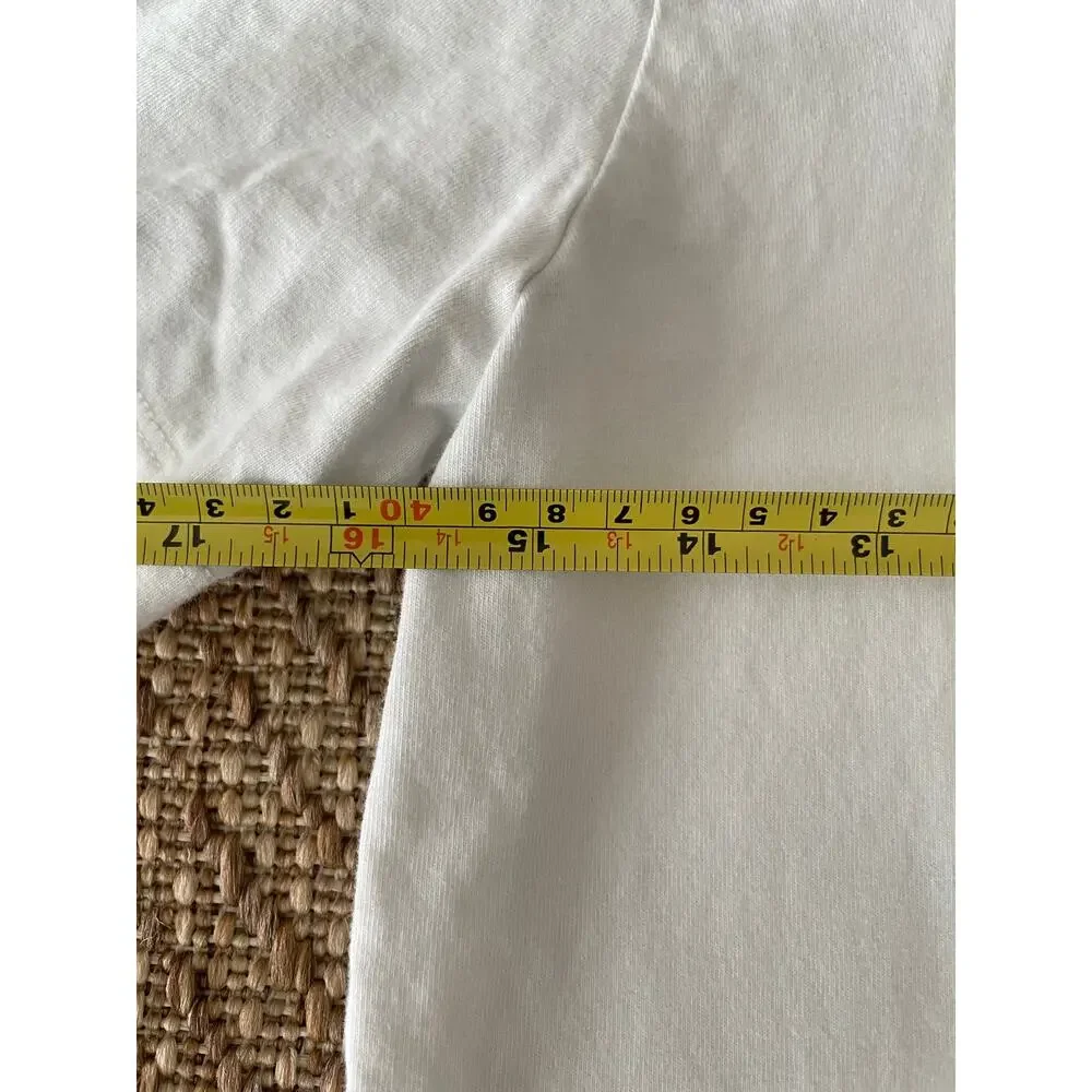 Nike Boys White T shirt Large California Poppy Print 100% cotton